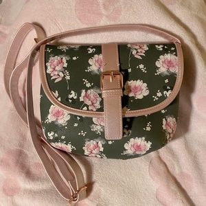 Floral Minnie Mouse Loungefly crossbody